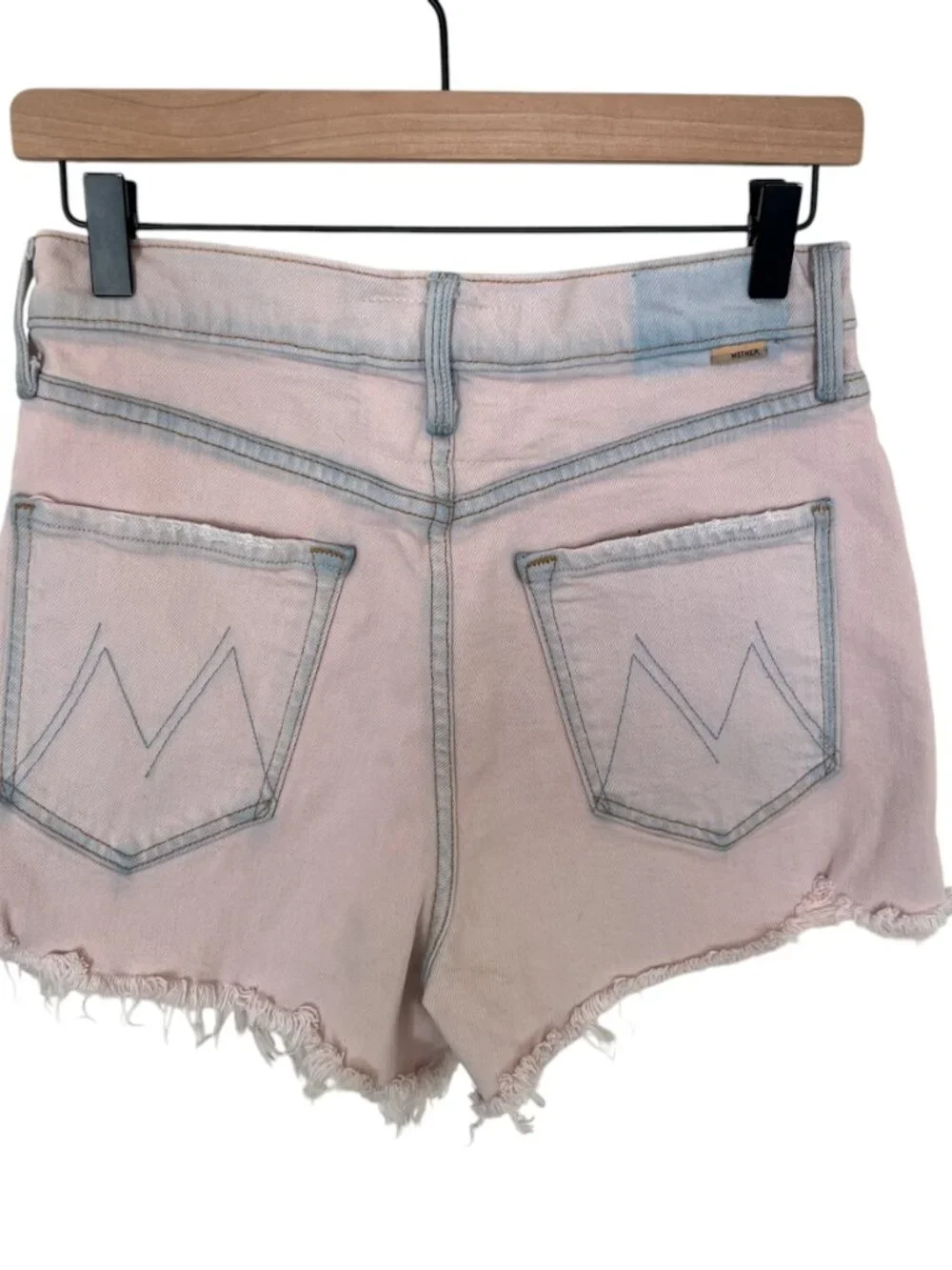 Mother Dunked In Trouble Ultra High Waist Tomcat Kick Fray Shorts